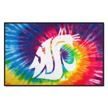 Wholesale-Washington State Cougars Starter Mat - Tie Dye 19"x30" SKU: 34083