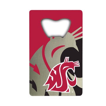 Wholesale-Washington State Credit Card Bottle Opener Washington State University Credit Card Bottle Opener 2” x 3.25 - "WSU Cougar" Primary Logo SKU: 62590