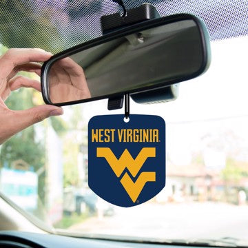 Wholesale-West Virginia Air Freshener 2-pk West Virginia University Air Freshener 2-pk 2.75” x 3.5” - "WV" Logo & Wordmark SKU: 61642