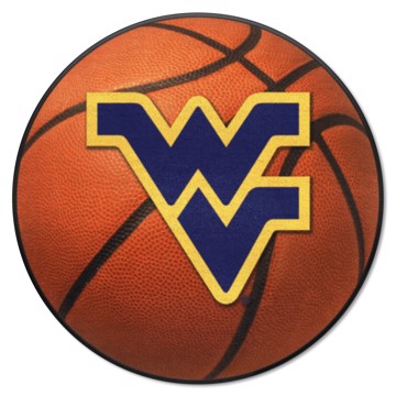 Wholesale-West Virginia Mountaineers Basketball Mat 27" diameter SKU: 2465