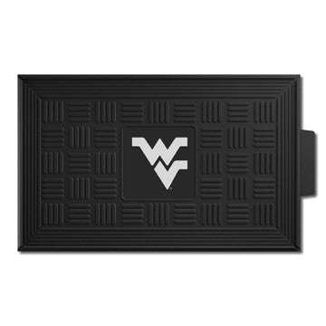 Wholesale-West Virginia Mountaineers Medallion Door Mat 19.5in. x 31in. SKU: 11390