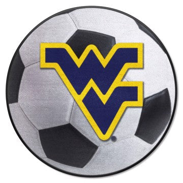 Wholesale-West Virginia Mountaineers Soccer Ball Mat 27" diameter SKU: 2458