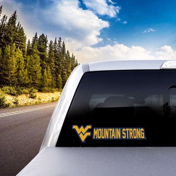 Wholesale-West Virginia Team Slogan Decal West Virginia University Team Slogan Decal 3” x 12” - Primary Logo & Team Slogan SKU: 61436