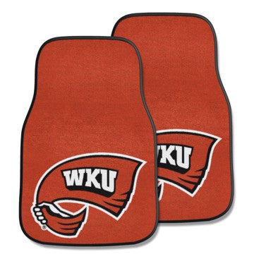 Wholesale-Western Kentucky Hilltoppers 2-pc Carpet Car Mat Set 17in. x 27in. - 2 Pieces SKU: 5514