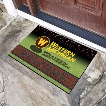 Wholesale-Western Michigan University Crumb Rubber Door Mat Western Michigan Broncos Crumb Rubber Door Mat - 18in. x 30in. SKU: 28056