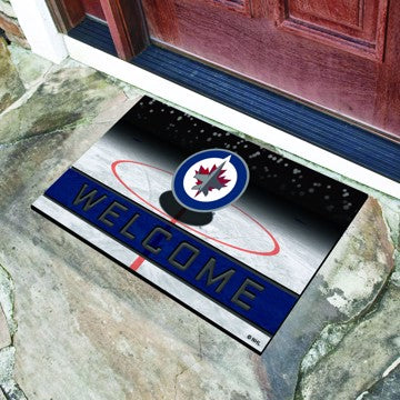 Wholesale-Winnipeg Jets Crumb Rubber Door Mat NHL Outdoor Door Mat - 18" x 30" SKU: 21291