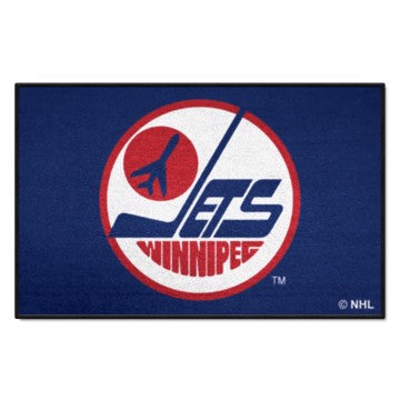 Wholesale-Winnipeg Jets Starter Mat - Retro Collection NHL Accent Rug - 19" x 30" SKU: 35608