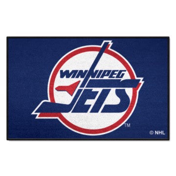 Wholesale-Winnipeg Jets Starter Mat - Retro Collection NHL Accent Rug - 19" x 30" SKU: 35615