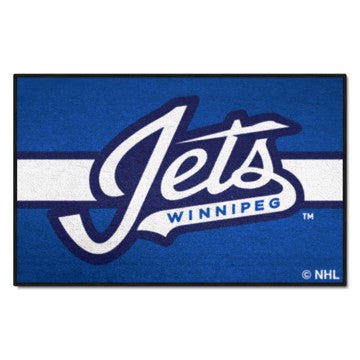 Wholesale-Winnipeg Jets Starter - Uniform Alternate Jersey NHL Accent Rug - 19" x 30" SKU: 31954