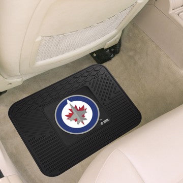 Wholesale-Winnipeg Jets Utility Mat NHL Back Seat Car Floor Mats - 1 Piece - 14" x 17" SKU: 10759