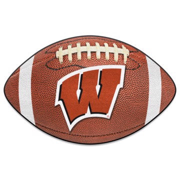 Wholesale-Wisconsin Badgers Football Mat 20.5"x32.5" SKU: 1647