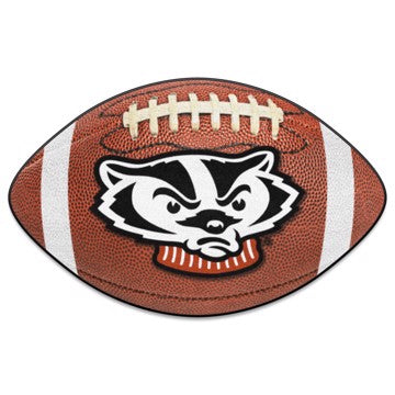 Wholesale-Wisconsin Badgers Football Mat 20.5"x32.5" SKU: 5124