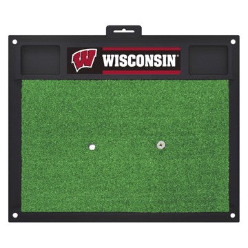 Wholesale-Wisconsin Badgers Golf Hitting Mat 20" x 17" SKU: 15517