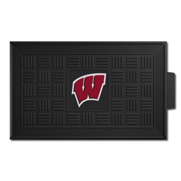 Wholesale-Wisconsin Badgers Medallion Door Mat 19.5in. x 31in. SKU: 11391