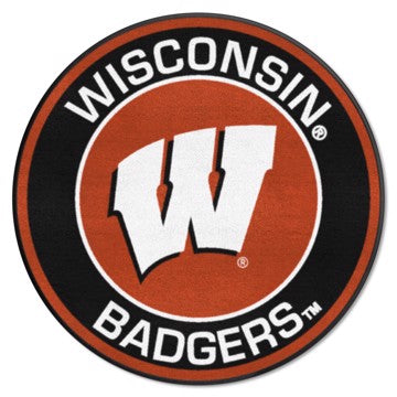 Wholesale-Wisconsin Badgers Roundel Mat 27" diameter SKU: 18649