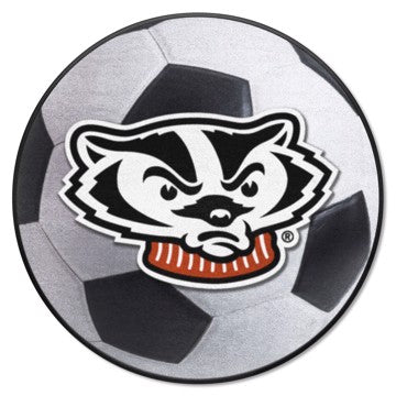 Wholesale-Wisconsin Badgers Soccer Ball Mat 27" diameter SKU: 5180