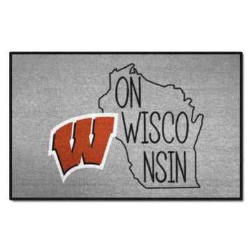 Wholesale-Wisconsin Badgers Southern Style Starter Mat 19"x30" SKU: 21242