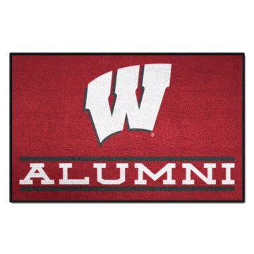 Wholesale-Wisconsin Badgers Starter Mat - Alumni 19"x30" SKU: 18340