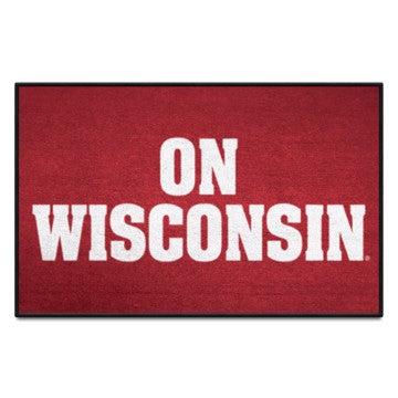 Wholesale-Wisconsin Badgers Starter - Slogan 19"x30" SKU: 33454